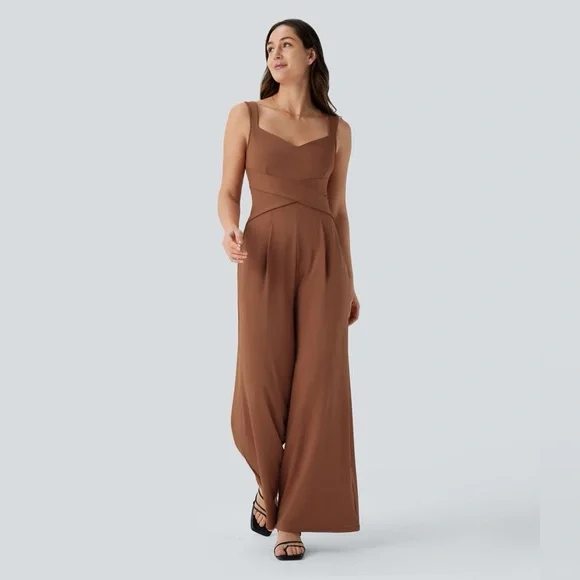 Halara U Back Sleeveless Casual Jumpsuit with Pockets
Rust Red/M(petite) - Picture 1 of 7